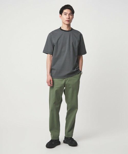 green label relaxing / グリーンレーベル リラクシング Tシャツ | ポンチ ボーダー クルーネック 半袖 Tシャツ カットソー | 詳細4