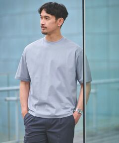 green label relaxing / グリーンレーベル リラクシング Tシャツ | 【WEB限定】JUST fit ポンチ 半袖 Tシャツ カットソー -汗染み防止-