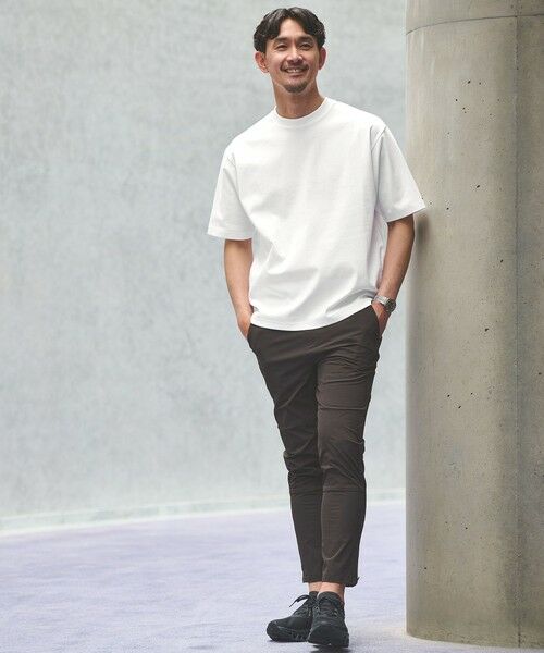 green label relaxing / グリーンレーベル リラクシング Tシャツ | 【WEB限定】JUST fit ポンチ 半袖 Tシャツ カットソー -汗染み防止- | 詳細1