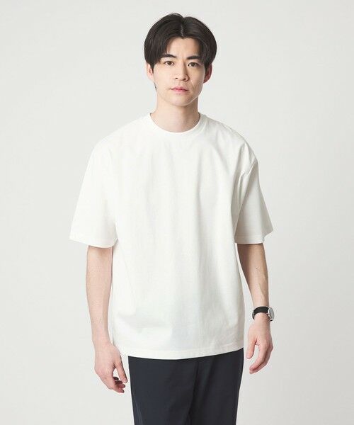 green label relaxing / グリーンレーベル リラクシング Tシャツ | 【WEB限定】JUST fit ポンチ 半袖 Tシャツ カットソー -汗染み防止- | 詳細2