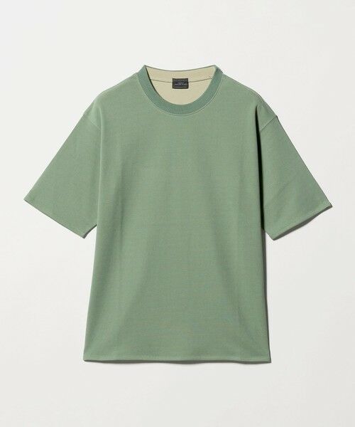 green label relaxing / グリーンレーベル リラクシング Tシャツ | ダブルフェイス クルーネック 半袖 Tシャツ カットソー -吸水速乾・抗菌-（OLIVE）