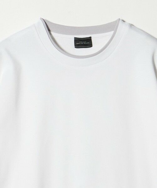 green label relaxing / グリーンレーベル リラクシング Tシャツ | ピケ フェイクレイヤード クルーネック 半袖 Tシャツ | 詳細3