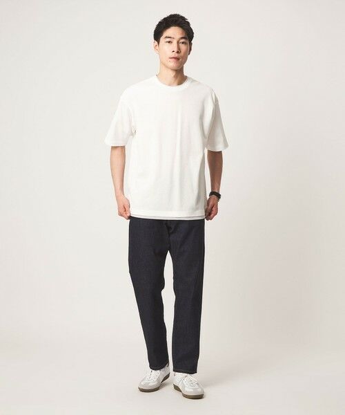 green label relaxing / グリーンレーベル リラクシング Tシャツ | ピケ フェイクレイヤード クルーネック 半袖 Tシャツ | 詳細1