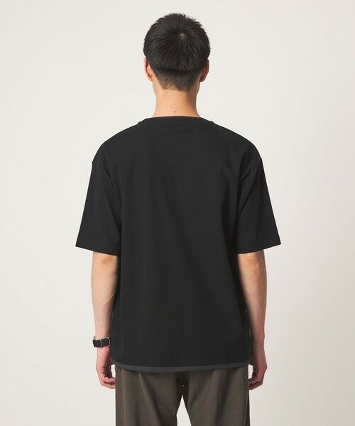 green label relaxing / グリーンレーベル リラクシング Tシャツ | ピケ フェイクレイヤード クルーネック 半袖 Tシャツ | 詳細10