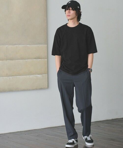 green label relaxing / グリーンレーベル リラクシング Tシャツ | ピケ フェイクレイヤード クルーネック 半袖 Tシャツ | 詳細3