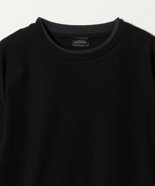 green label relaxing / グリーンレーベル リラクシング Tシャツ | ピケ フェイクレイヤード クルーネック 半袖 Tシャツ | 詳細12