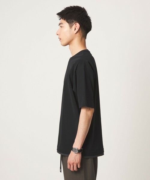 green label relaxing / グリーンレーベル リラクシング Tシャツ | ピケ フェイクレイヤード クルーネック 半袖 Tシャツ | 詳細9