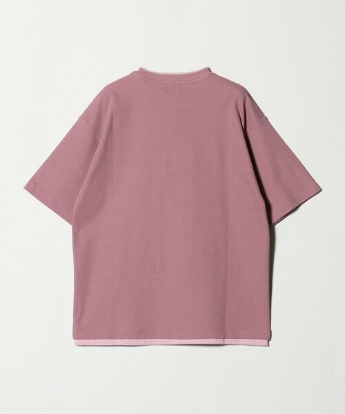 green label relaxing / グリーンレーベル リラクシング Tシャツ | ピケ フェイクレイヤード クルーネック 半袖 Tシャツ | 詳細18