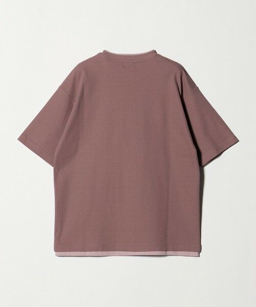 green label relaxing / グリーンレーベル リラクシング Tシャツ | ピケ フェイクレイヤード クルーネック 半袖 Tシャツ | 詳細9