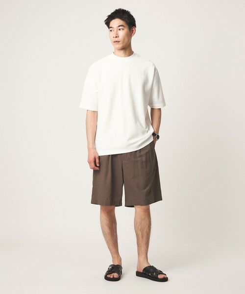 green label relaxing / グリーンレーベル リラクシング Tシャツ | GIZA ハニカム クルーネック 半袖 Tシャツ | 詳細1