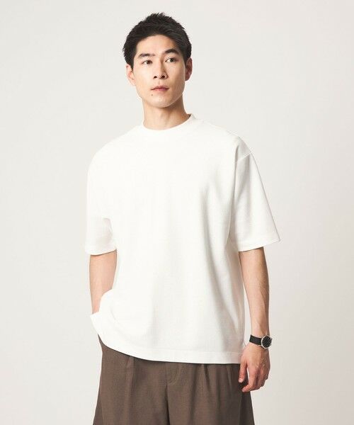 green label relaxing / グリーンレーベル リラクシング Tシャツ | GIZA ハニカム クルーネック 半袖 Tシャツ | 詳細2