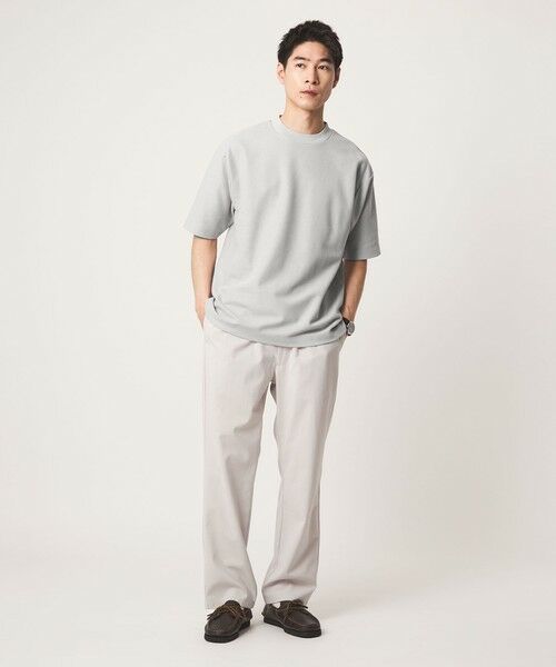 green label relaxing / グリーンレーベル リラクシング Tシャツ | GIZA ハニカム クルーネック 半袖 Tシャツ | 詳細5