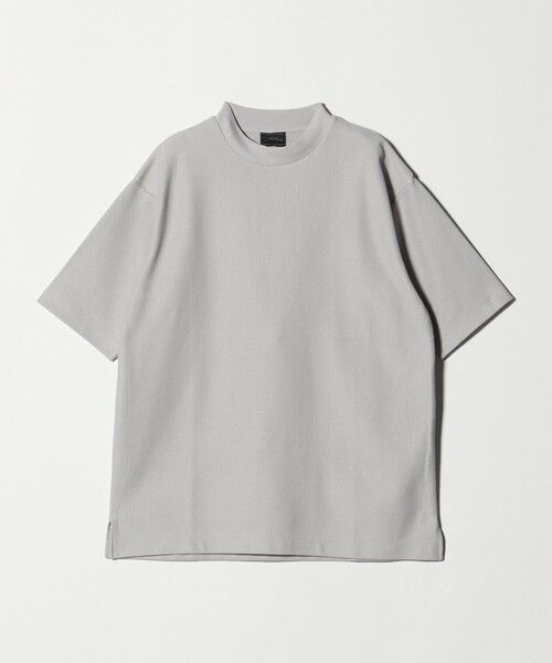 green label relaxing / グリーンレーベル リラクシング Tシャツ | GIZA ハニカム クルーネック 半袖 Tシャツ(LT.GRAY)