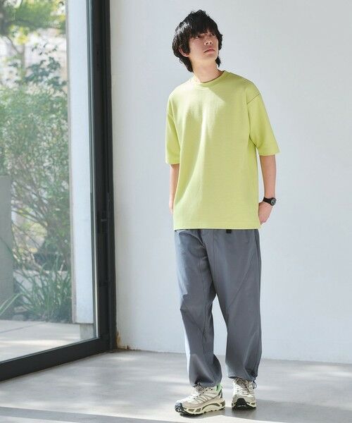 green label relaxing / グリーンレーベル リラクシング Tシャツ | GIZA ハニカム クルーネック 半袖 Tシャツ | 詳細5