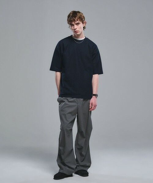 green label relaxing / グリーンレーベル リラクシング Tシャツ | GIZA ハニカム クルーネック 半袖 Tシャツ | 詳細9