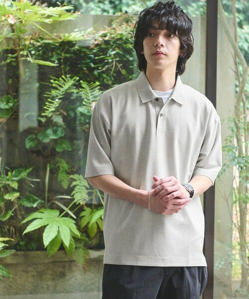 green label relaxing / グリーンレーベル リラクシング ポロシャツ | KIVANC 半袖 ポロシャツ（LT.GRAY）