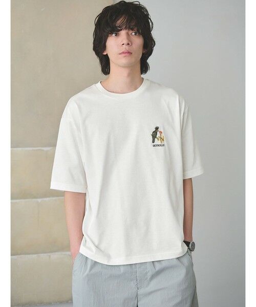 green label relaxing / グリーンレーベル リラクシング Tシャツ | DEYROLLE GLR プリント クルーネック 半袖 Tシャツ（その他1）