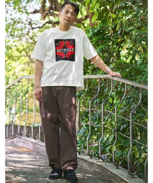 green label relaxing / グリーンレーベル リラクシング Tシャツ | DEYROLLE GLR プリント クルーネック 半袖 Tシャツ | 詳細11