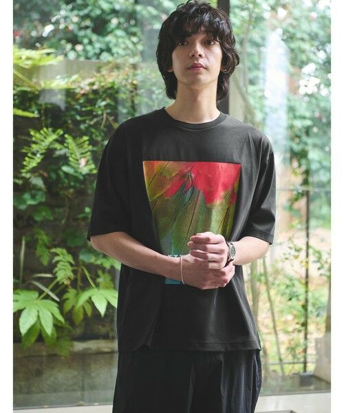 green label relaxing / グリーンレーベル リラクシング Tシャツ | DEYROLLE GLR プリント クルーネック 半袖 Tシャツ（その他3）