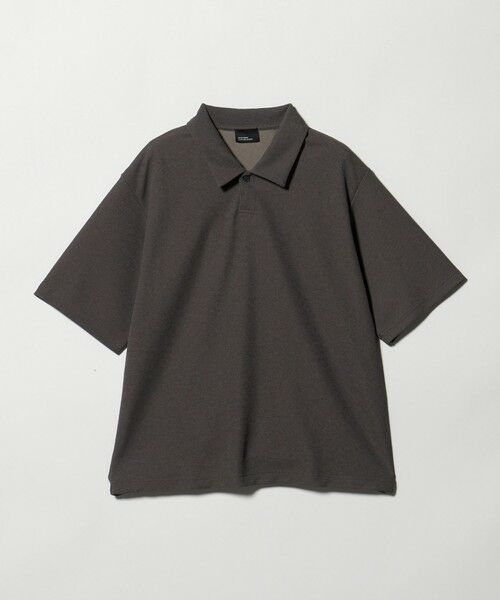 green label relaxing / グリーンレーベル リラクシング ポロシャツ | 【WEB限定】JUST fit ピケ パイル 半袖 ポロシャツ -吸水速乾・UVカット-（DK.GRAY）