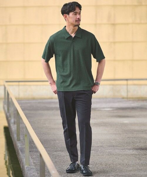 green label relaxing / グリーンレーベル リラクシング ポロシャツ | 【WEB限定】JUST fit ピケ パイル 半袖 ポロシャツ -吸水速乾・UVカット- | 詳細11