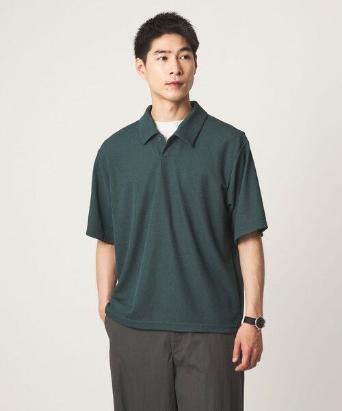 green label relaxing / グリーンレーベル リラクシング ポロシャツ | 【WEB限定】JUST fit ピケ パイル 半袖 ポロシャツ -吸水速乾・UVカット- | 詳細16