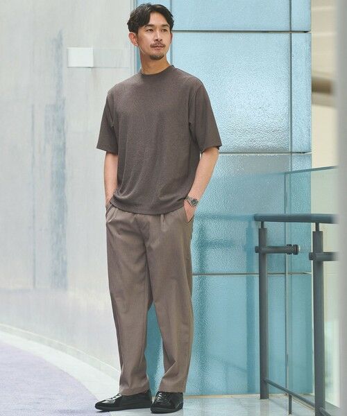 green label relaxing / グリーンレーベル リラクシング Tシャツ | 【WEB限定】JUST fit ピケ パイル 半袖 Tシャツ -吸水速乾・UVカット- | 詳細5