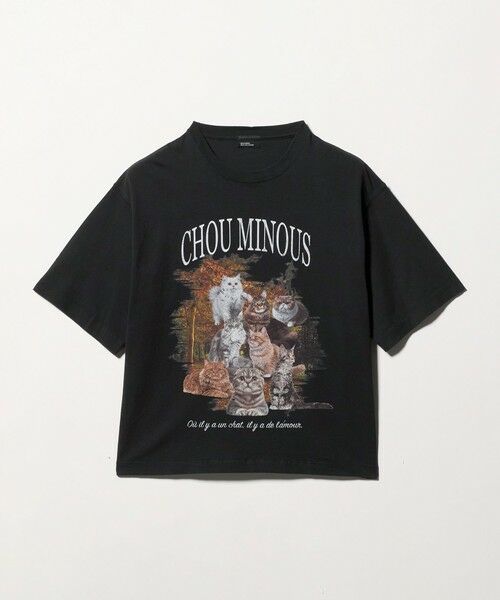 green label relaxing / グリーンレーベル リラクシング Tシャツ | 【WEB限定】＜GLR or＞キャット プリント 半袖 Tシャツ | 詳細4