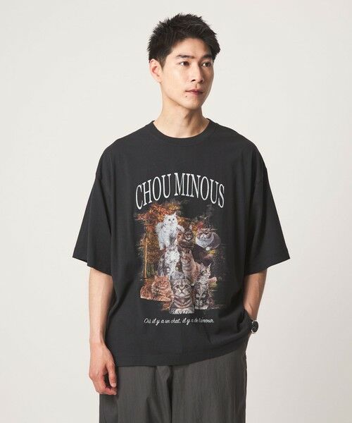 green label relaxing / グリーンレーベル リラクシング Tシャツ | 【WEB限定】＜GLR or＞キャット プリント 半袖 Tシャツ | 詳細2