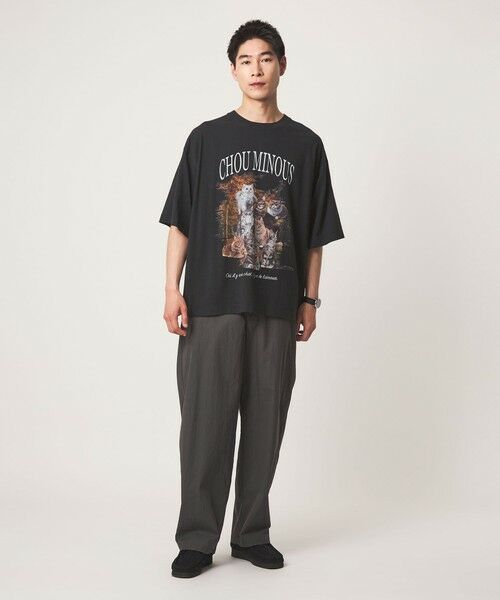 green label relaxing / グリーンレーベル リラクシング Tシャツ | 【WEB限定】＜GLR or＞キャット プリント 半袖 Tシャツ | 詳細3