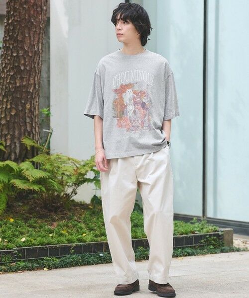 green label relaxing / グリーンレーベル リラクシング Tシャツ | 【WEB限定】＜GLR or＞キャット プリント 半袖 Tシャツ | 詳細3