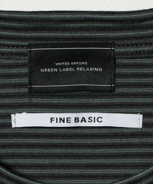 green label relaxing / グリーンレーベル リラクシング Tシャツ | FINE BASIC ボーダー Super100’s ウール 半袖 Tシャツ | 詳細10
