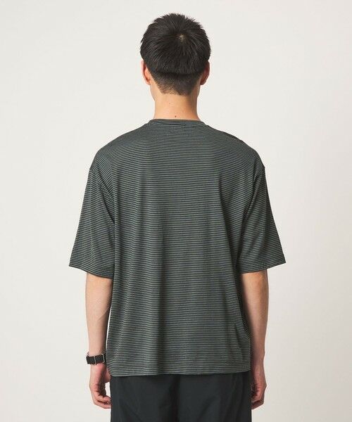 green label relaxing / グリーンレーベル リラクシング Tシャツ | FINE BASIC ボーダー Super100’s ウール 半袖 Tシャツ | 詳細4