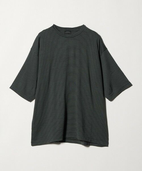 green label relaxing / グリーンレーベル リラクシング Tシャツ | FINE BASIC ボーダー Super100’s ウール 半袖 Tシャツ | 詳細5