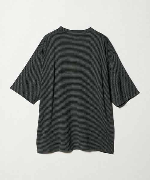 green label relaxing / グリーンレーベル リラクシング Tシャツ | FINE BASIC ボーダー Super100’s ウール 半袖 Tシャツ | 詳細6