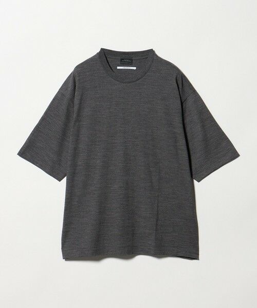 green label relaxing / グリーンレーベル リラクシング Tシャツ | FINE BASIC ハシゴ Super100’s ウール 半袖 Tシャツ | 詳細2
