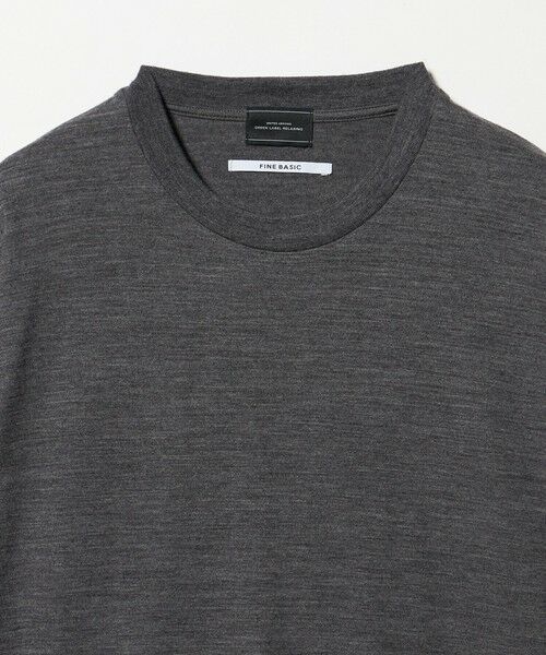 green label relaxing / グリーンレーベル リラクシング Tシャツ | FINE BASIC ハシゴ Super100’s ウール 半袖 Tシャツ | 詳細4