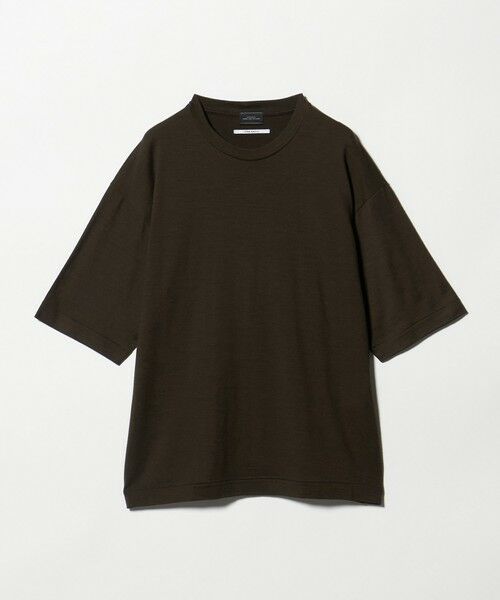 green label relaxing / グリーンレーベル リラクシング Tシャツ | FINE BASIC ハシゴ Super100’s ウール 半袖 Tシャツ | 詳細14