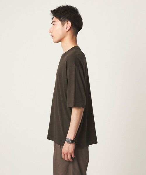 green label relaxing / グリーンレーベル リラクシング Tシャツ | FINE BASIC ハシゴ Super100’s ウール 半袖 Tシャツ | 詳細12