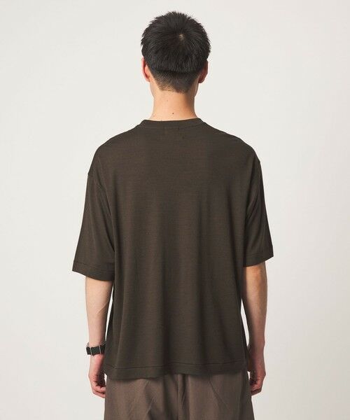 green label relaxing / グリーンレーベル リラクシング Tシャツ | FINE BASIC ハシゴ Super100’s ウール 半袖 Tシャツ | 詳細13