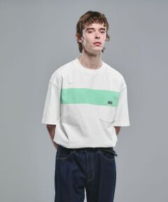 green label relaxing / グリーンレーベル リラクシング Tシャツ | 【別注】＜CHUMS＞GLR ライン ポケット 半袖 Tシャツ