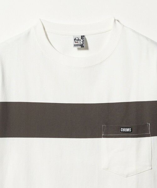 green label relaxing / グリーンレーベル リラクシング Tシャツ | 【別注】<CHUMS>GLR ライン ポケット 半袖 Tシャツ | 詳細9