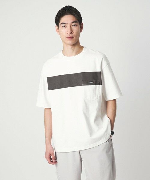 green label relaxing / グリーンレーベル リラクシング Tシャツ | 【別注】＜CHUMS＞GLR ライン ポケット 半袖 Tシャツ | 詳細4