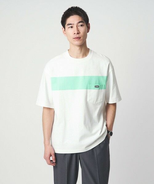 green label relaxing / グリーンレーベル リラクシング Tシャツ | 【別注】＜CHUMS＞GLR ライン ポケット 半袖 Tシャツ | 詳細12