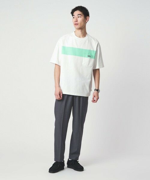 green label relaxing / グリーンレーベル リラクシング Tシャツ | 【別注】＜CHUMS＞GLR ライン ポケット 半袖 Tシャツ | 詳細13