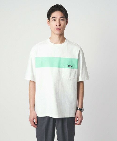 green label relaxing / グリーンレーベル リラクシング Tシャツ | 【別注】＜CHUMS＞GLR ライン ポケット 半袖 Tシャツ | 詳細14