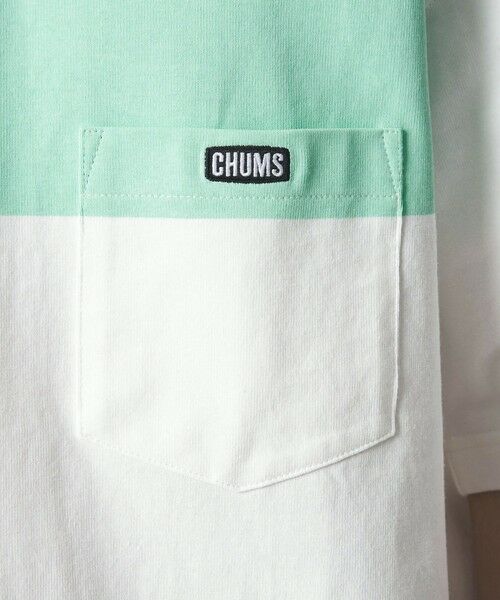 green label relaxing / グリーンレーベル リラクシング Tシャツ | 【別注】＜CHUMS＞GLR ライン ポケット 半袖 Tシャツ | 詳細20