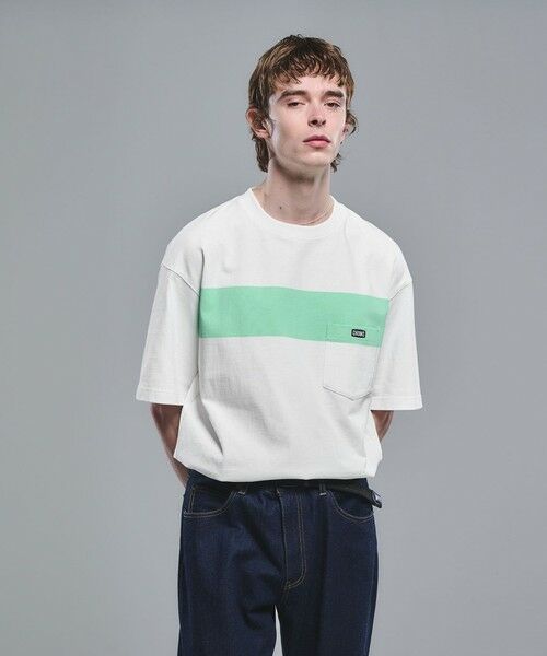 green label relaxing / グリーンレーベル リラクシング Tシャツ | 【別注】＜CHUMS＞GLR ライン ポケット 半袖 Tシャツ（その他1）