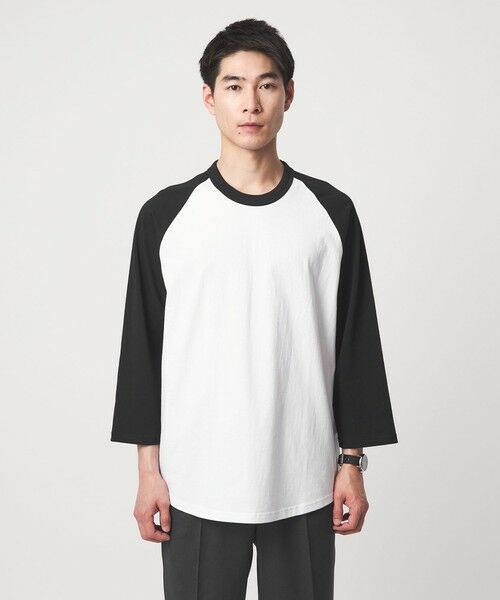 green label relaxing / グリーンレーベル リラクシング Tシャツ | 【WEB限定】＜GOAT＞ベースボール 8分袖 Tシャツ | 詳細2