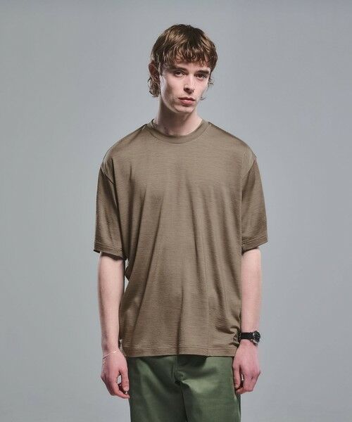 green label relaxing / グリーンレーベル リラクシング Tシャツ | 【別注】＜Marmot＞メリノウール 半袖 Tシャツ | 詳細9